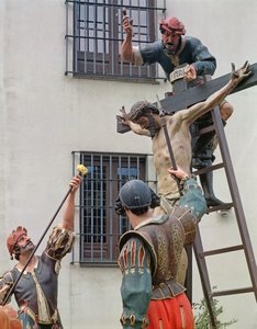 Eu tenho sede (madeira policromada)